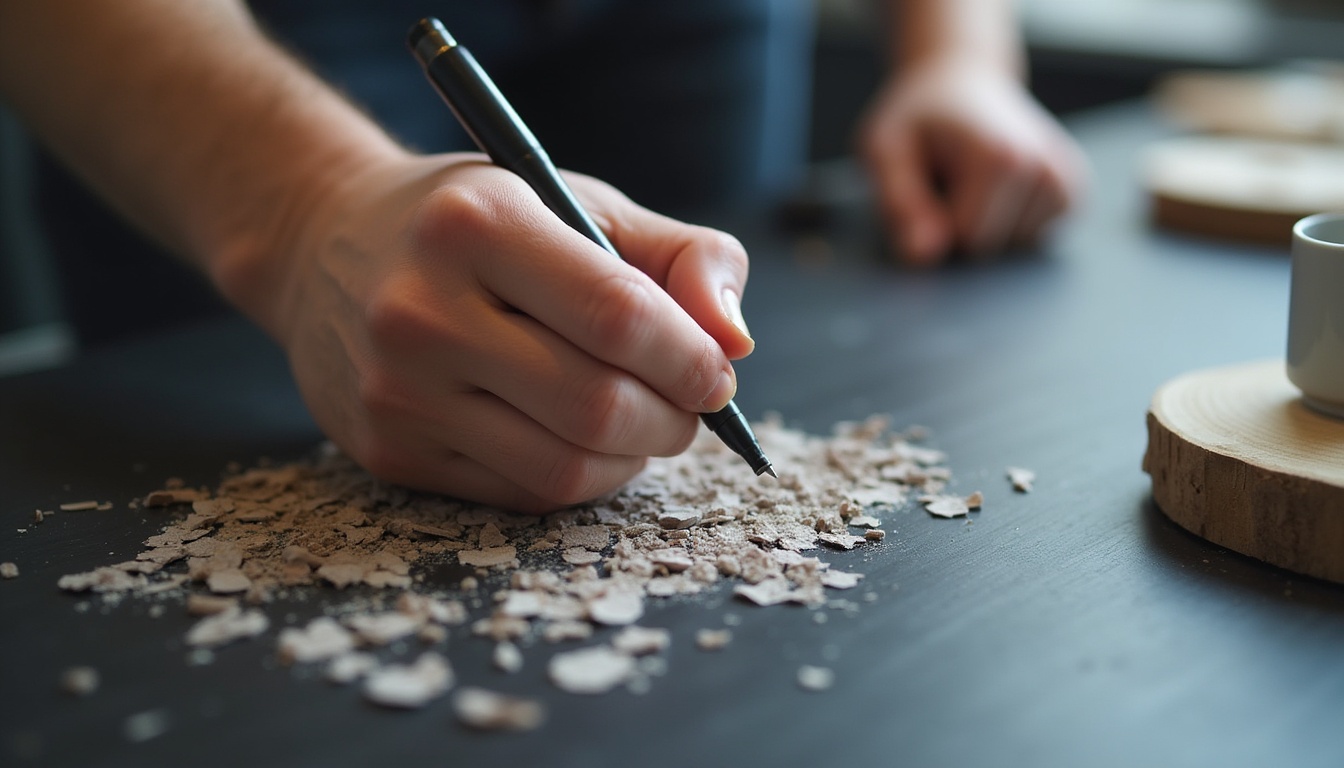 Un editor video concentrat pe un ecran mare, arătând complexitatea și creativitatea procesului de editat video, cu elemente